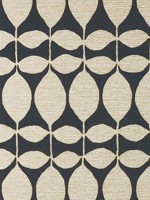 Lola Metallic Gold on Black Wallpaper WTG-261412 by Thibaut Wallpaper for sale at Wallpapers To Go