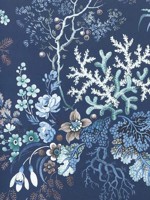 Kilburns Coral 03 Ocean Blue Wallpaper WTG-261854 by Maxwell Wallpaper for sale at Wallpapers To Go