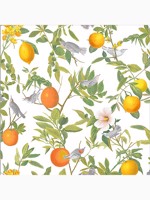 Amalfi Fresco White Tropical Wallpaper WTG-262628 by Graham and Brown Wallpaper for sale at Wallpapers To Go