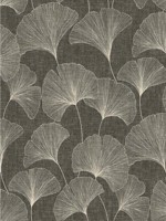 Ginko Ebony Peel and Stick Wallpaper WTG-263309 by Surface Style Wallpaper for sale at Wallpapers To Go