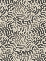 Zora Wave Charcoal Wallpaper WTG-264044 by York Designer Series Wallpaper for sale at Wallpapers To Go