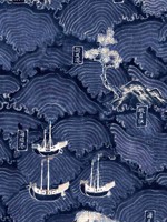 Waves Of Tsushima Indigo Taupe Wallpaper WTG-265066 by Mind the Gap Wallpaper for sale at Wallpapers To Go