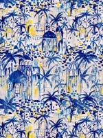 Rhodes Taupe Indigo Yellow Mural WTG-265217 by Mind the Gap Wallpaper for sale at Wallpapers To Go