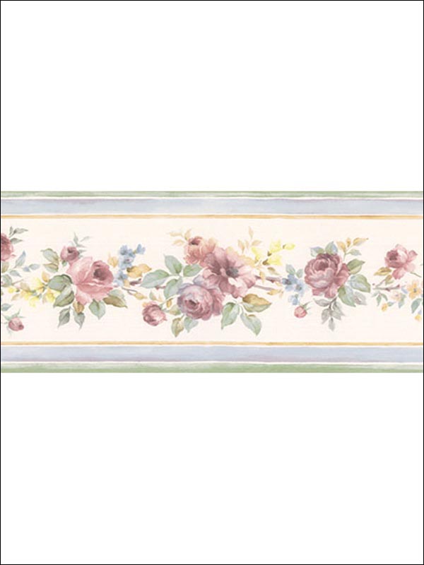Roses Border PR79649 by Norwall Wallpaper for sale at Wallpapers To Go