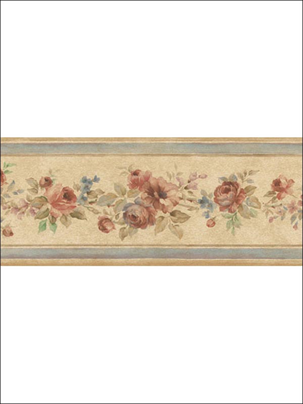 Roses Border PR79651 by Norwall Wallpaper for sale at Wallpapers To Go