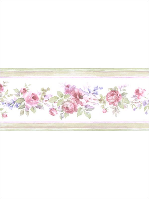 Roses Border PR79653 by Norwall Wallpaper for sale at Wallpapers To Go