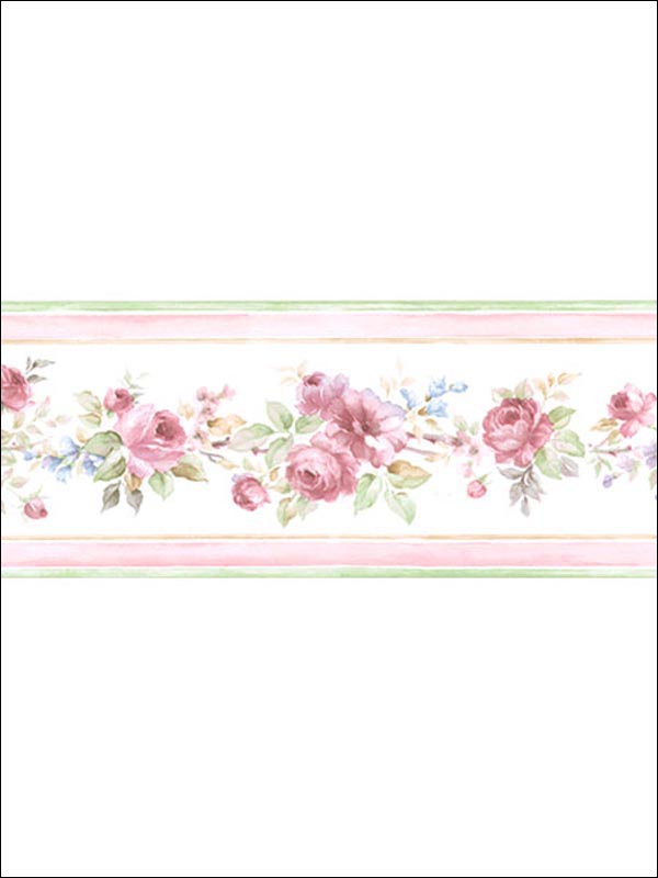 Roses Border PR79654 by Norwall Wallpaper for sale at Wallpapers To Go