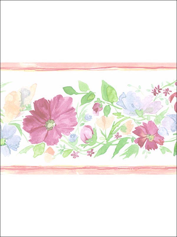 Floral Border PR79659 by Norwall Wallpaper for sale at Wallpapers To Go