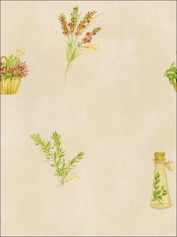 Herbs Wallpaper FK34430 by Norwall Wallpaper for sale at Wallpapers To Go