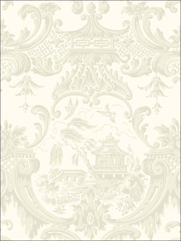 Chippendale China Ivory Wallpaper 1003010 by Cole and Son Wallpaper for sale at Wallpapers To Go