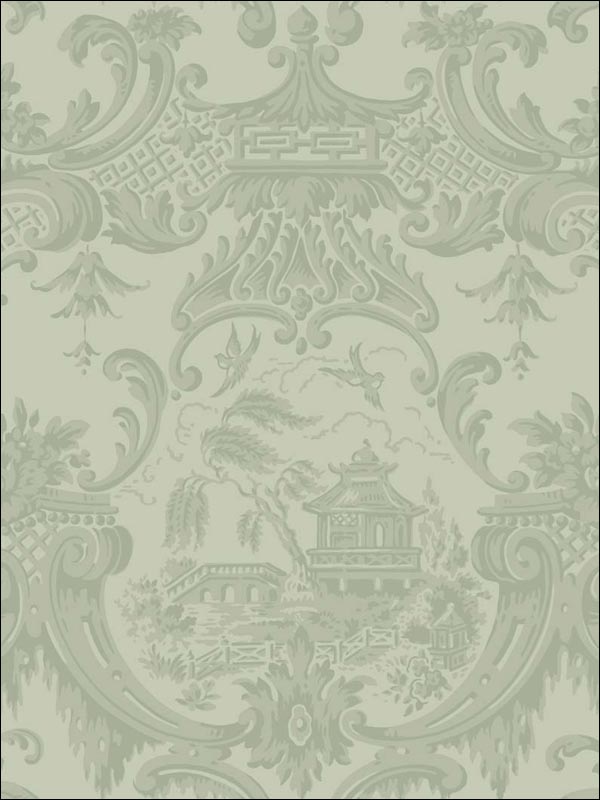Chippendale China Olive Wallpaper 1003013 by Cole and Son Wallpaper for sale at Wallpapers To Go