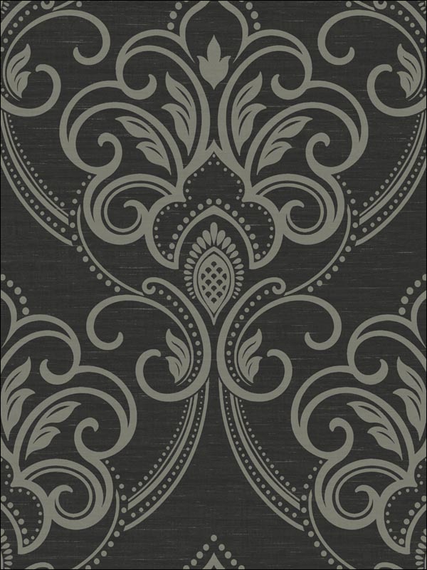 Damask Wallpaper DL30910 by Hemisphere Wallpaper for sale at Wallpapers To Go