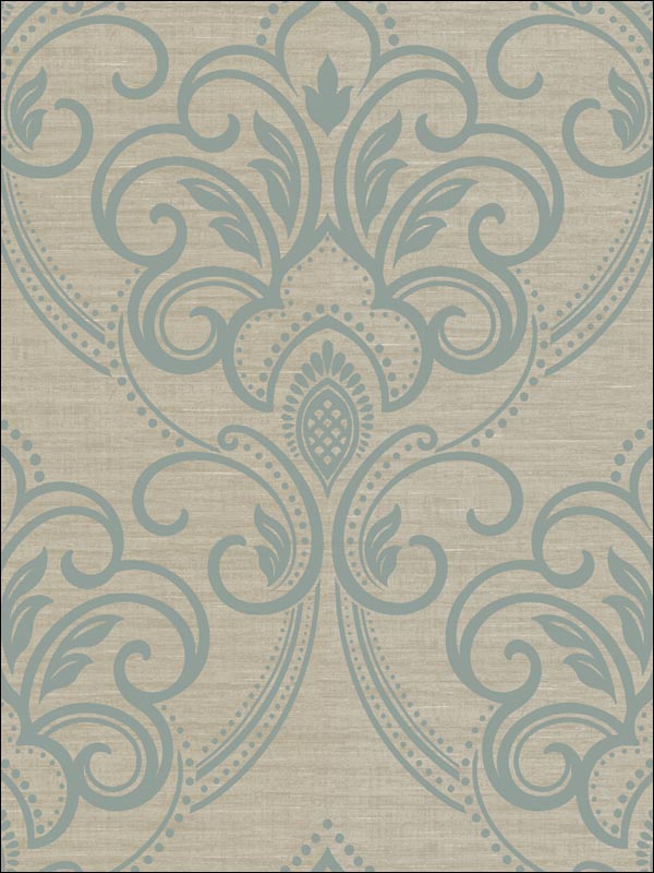 Damask Wallpaper DL30914 by Hemisphere Wallpaper for sale at Wallpapers To Go