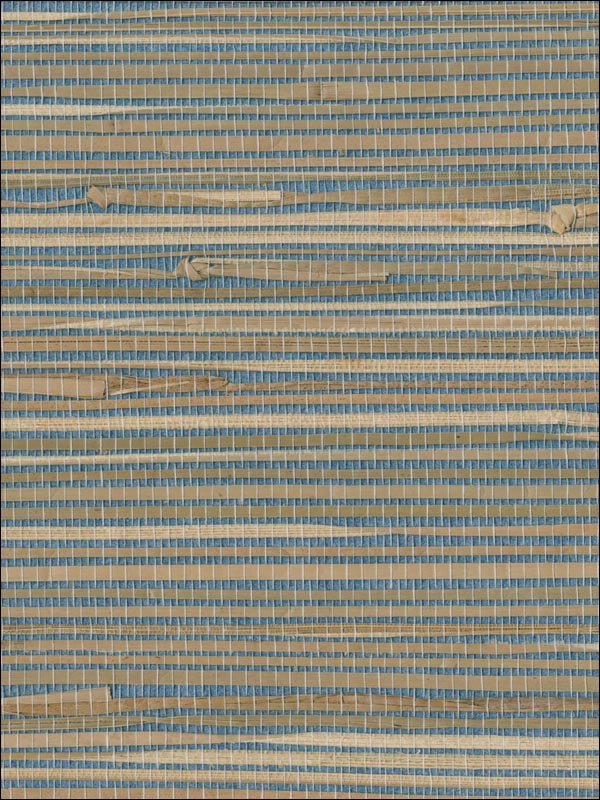 Jissai Mariner Blue Grasscloth Wallpaper 269330270 by Kenneth James Wallpaper for sale at Wallpapers To Go