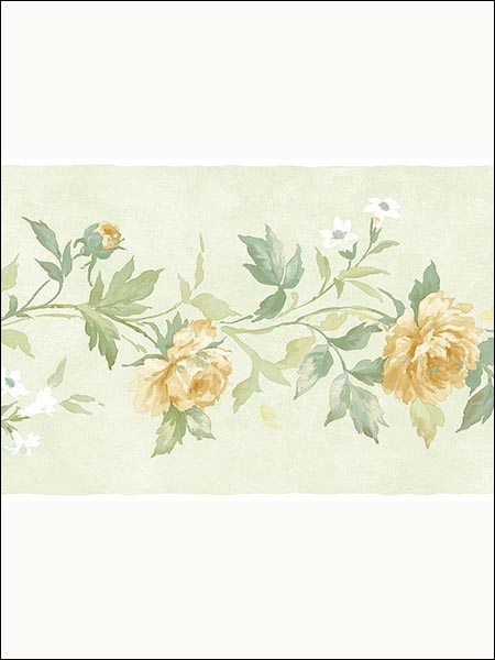 Floral Border PP79473 by Norwall Wallpaper for sale at Wallpapers To Go