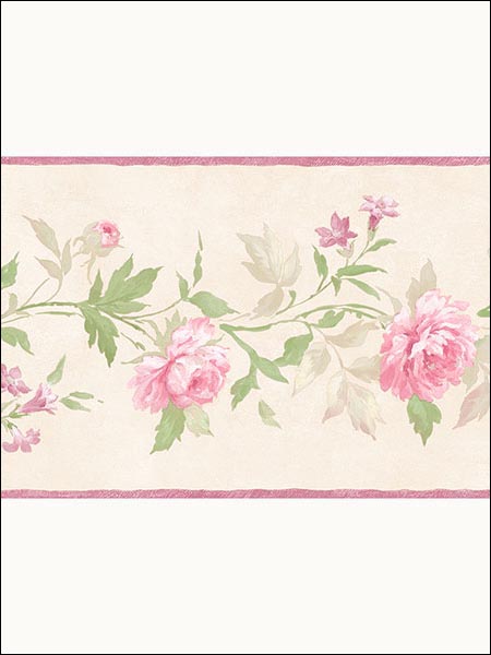 Floral Border PP79452 by Norwall Wallpaper for sale at Wallpapers To Go