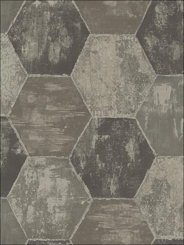 Hexagon Wallpaper TN50500 by Pelican Prints Wallpaper for sale at Wallpapers To Go