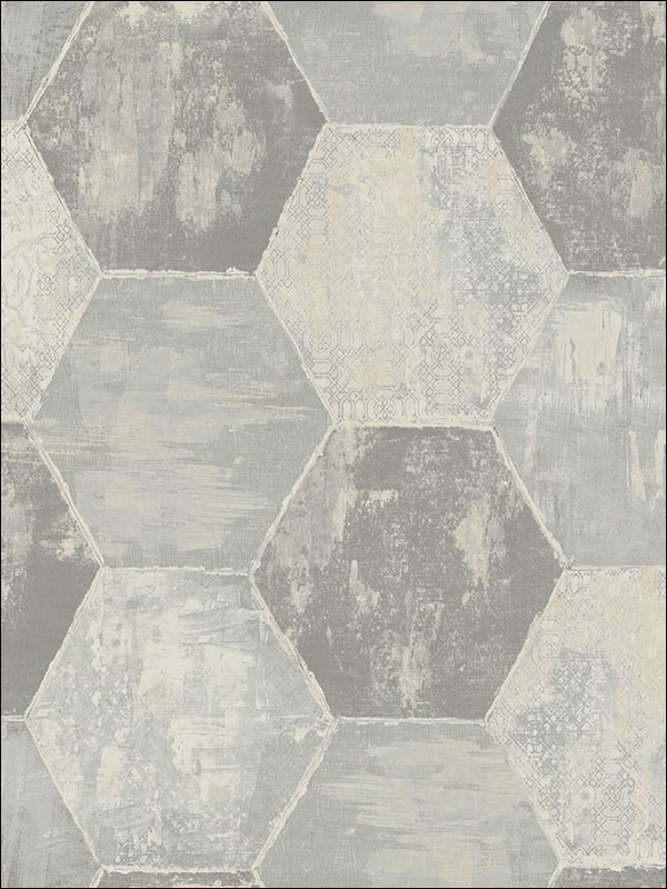 Hexagon Wallpaper TN50501 by Pelican Prints Wallpaper for sale at Wallpapers To Go