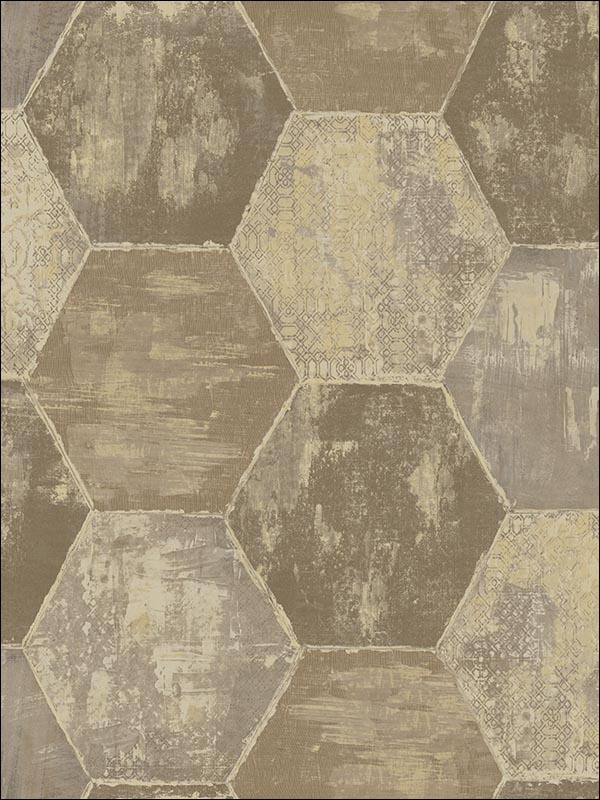 Hexagon Wallpaper TN50506 by Pelican Prints Wallpaper for sale at Wallpapers To Go