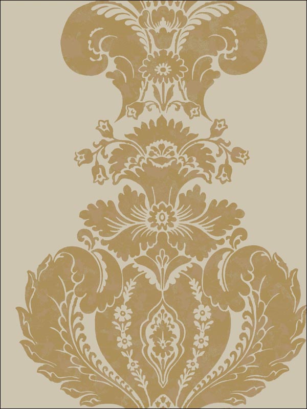 Baudelaire Linen and Gold Wallpaper 941003 by Cole and Son Wallpaper for sale at Wallpapers To Go
