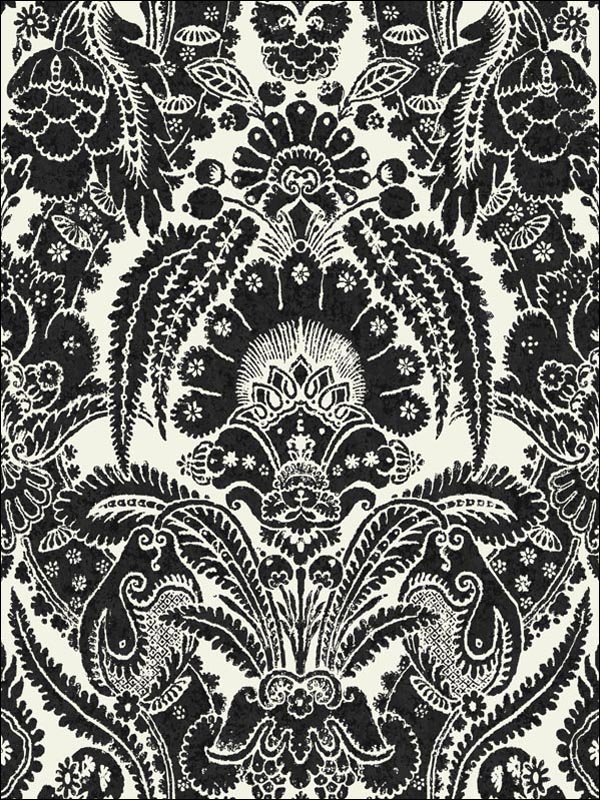 Chatterton Black and White Wallpaper 942010 by Cole and Son Wallpaper for sale at Wallpapers To Go