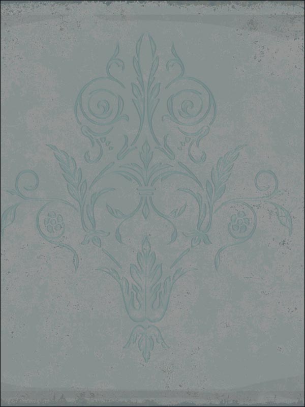 Albery Aqua Wallpaper 944021 by Cole and Son Wallpaper for sale at Wallpapers To Go