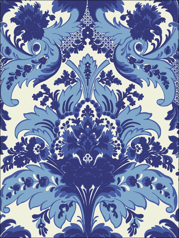 Aldwych Blue and White Wallpaper 945025 by Cole and Son Wallpaper for sale at Wallpapers To Go