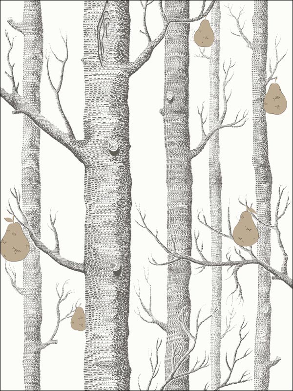 Dezelfde klant Vreemdeling Woods and Pears Black White Bronze Wallpaper 955027 by Cole and Son  Wallpaper