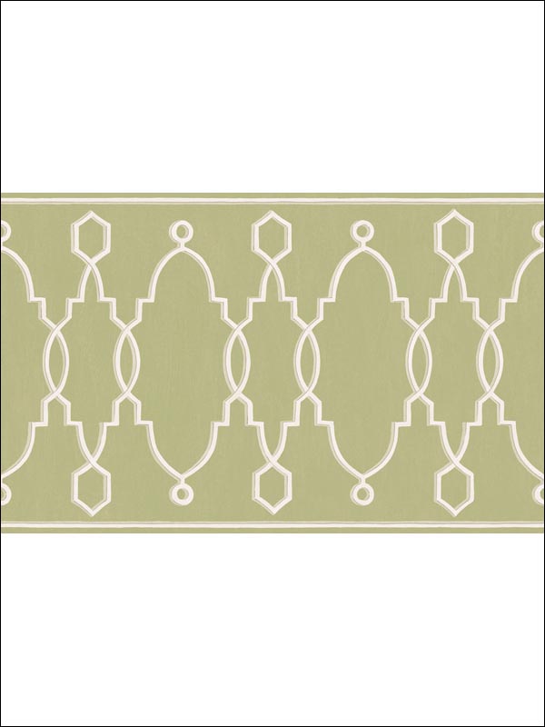Parterre Leaf Green Border 993012 by Cole and Son Wallpaper for sale at Wallpapers To Go