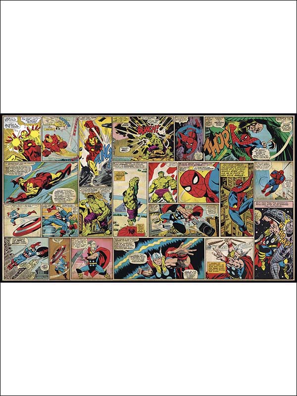 Marvel Comic Panel XL 7 Panel Mural JL1398M by York Wallpaper for sale at Wallpapers To Go