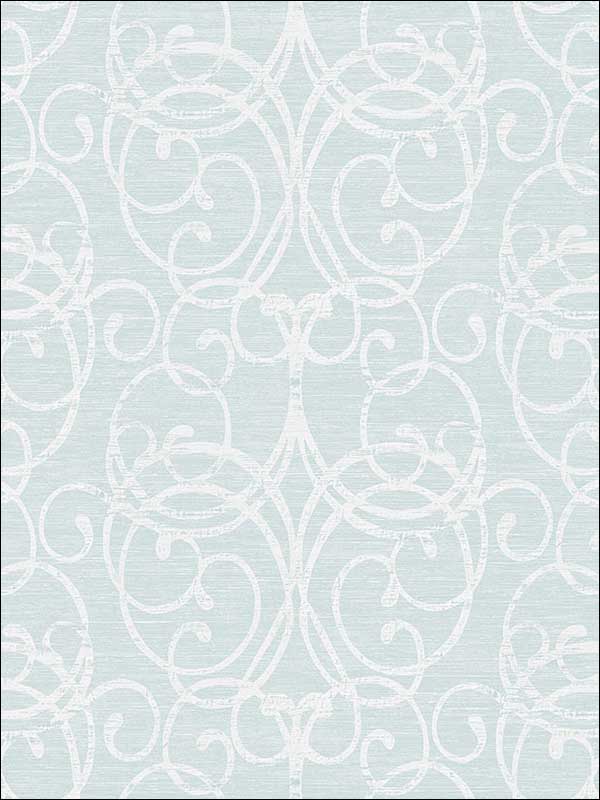 Silverton Scroll Wallpaper MT81107 by Seabrook Wallpaper for sale at Wallpapers To Go