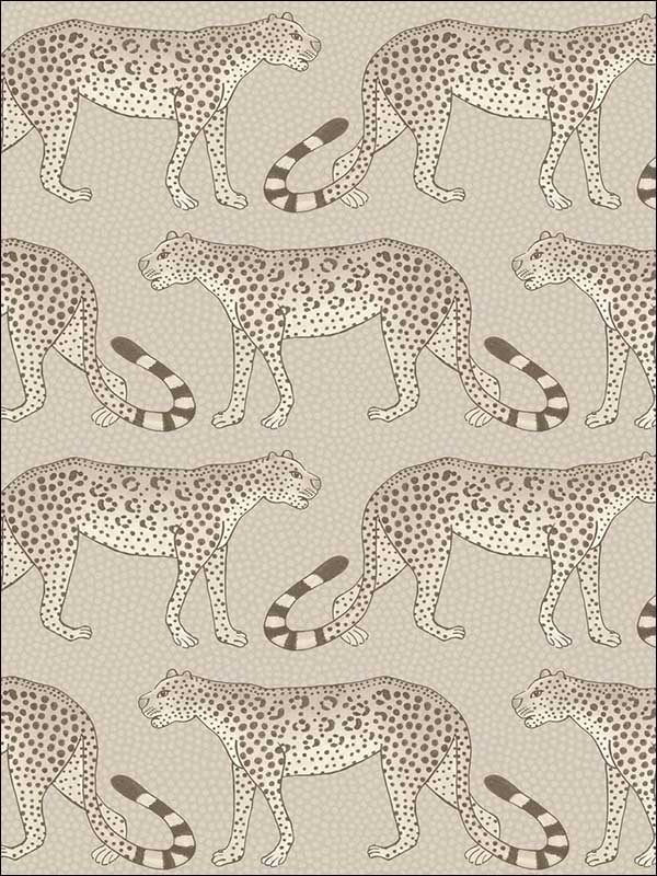 Leopard Walk Stone  Wallpaper 1092012 by Cole and Son Wallpaper for sale at Wallpapers To Go