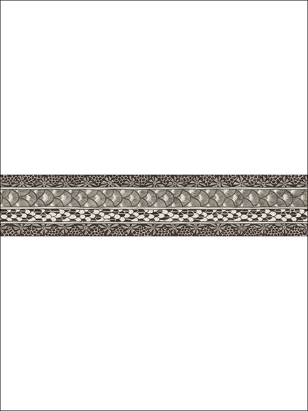 Ardmore Black And White Border 1095025 by Cole and Son Wallpaper for sale at Wallpapers To Go