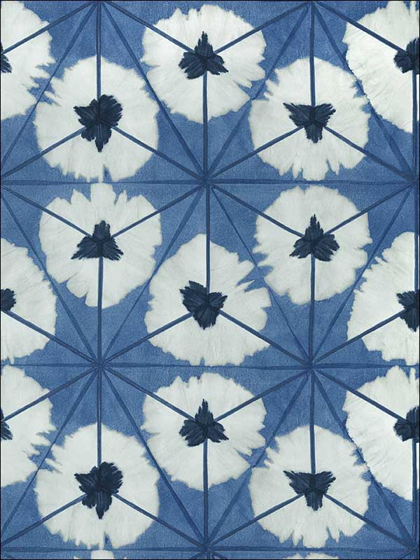 Sunburst Navy Wallpaper T13093 by Thibaut Wallpaper for sale at Wallpapers To Go