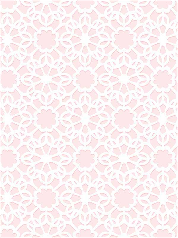 Flower Power Roseate  Wallpaper HC80301 by Wallquest Wallpaper for sale at Wallpapers To Go