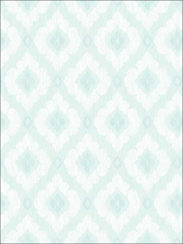 Diamond Medallion Aquq Wallpaper HC80902 by Wallquest Wallpaper for sale at Wallpapers To Go