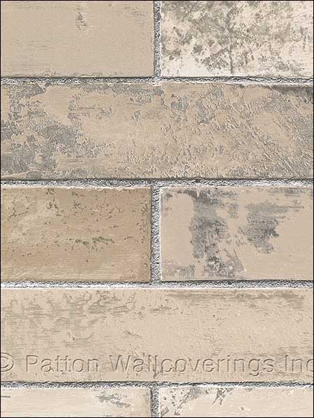 Brick Cream Wallpaper KV27423 by Norwall Wallpaper for sale at Wallpapers To Go