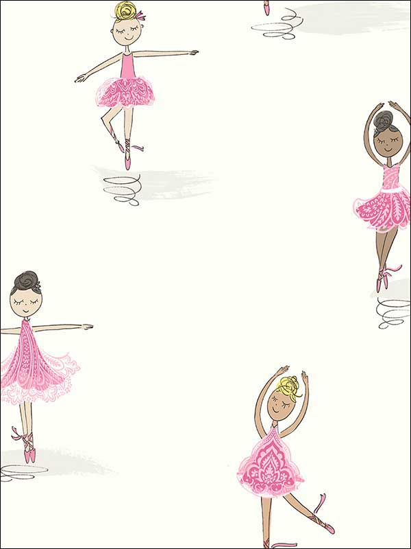 Ballerinas Wallpaper FA40801 by Seabrook Wallpaper for sale at Wallpapers To Go