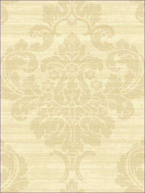 Grasscloth Look Damask Stria Wallpaper Textured Wallpaper RC10903 by Wallquest Wallpaper for sale at Wallpapers To Go