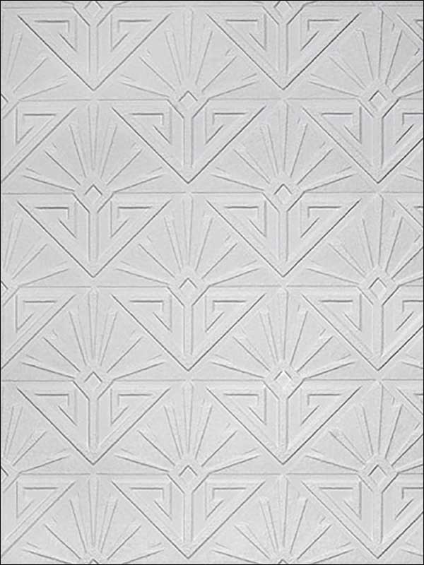Deco Paradiso Paintable Luxury Vinyl Wallpaper 437RD576 by Brewster Wallpaper for sale at Wallpapers To Go