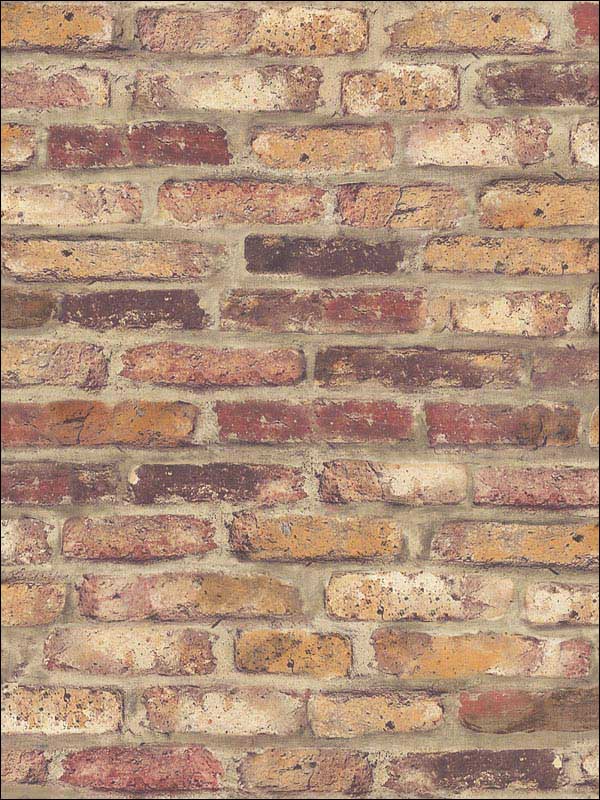 Red Faux Brick Wallpaper NW30201 by Nextwall Wallpaper for sale at Wallpapers To Go