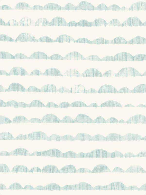Hill and Horizon Blue Wallpaper MK1141 by Magnolia Home Wallpaper for sale at Wallpapers To Go