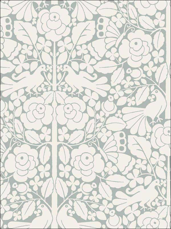 Fairy Tales Blue Wallpaper MK1161 by Magnolia Home Wallpaper for sale at Wallpapers To Go