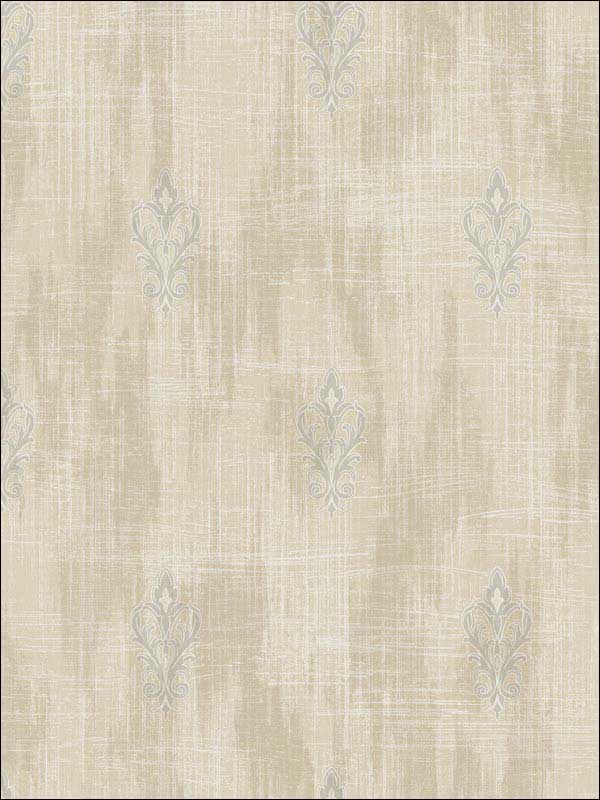 Textured Fleur De Lis Metallic Wallpaper 2011104 by Seabrook Wallpaper for sale at Wallpapers To Go