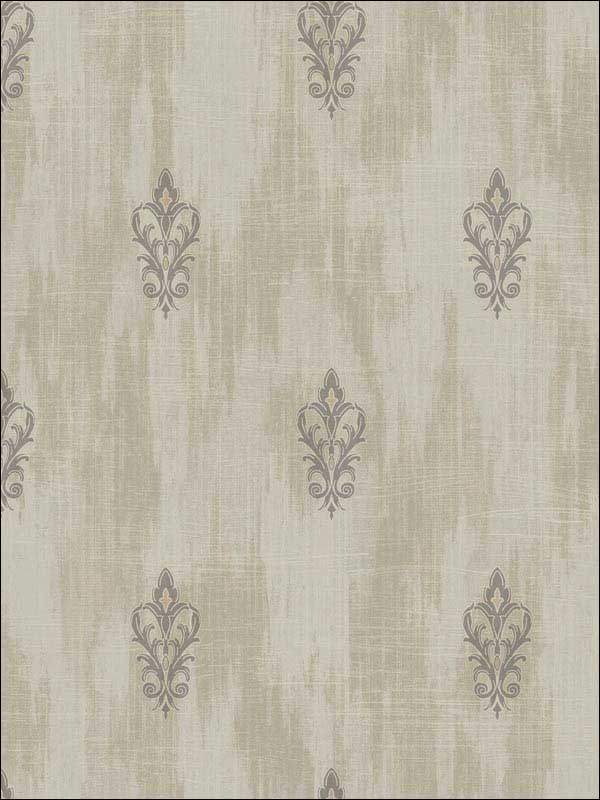 Textured Fleur De Lis Metallic Wallpaper 2011106 by Seabrook Wallpaper for sale at Wallpapers To Go