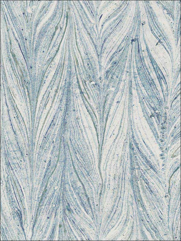 Ebru Marble Metallic Bright Blue Wallpaper Y6230803 by Antonina Vella Wallpaper for sale at Wallpapers To Go