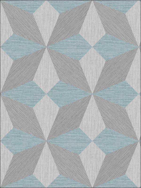 Valiant Aqua Faux Grasscloth Geometric Wallpaper 290825304 by A Street Prints Wallpaper for sale at Wallpapers To Go