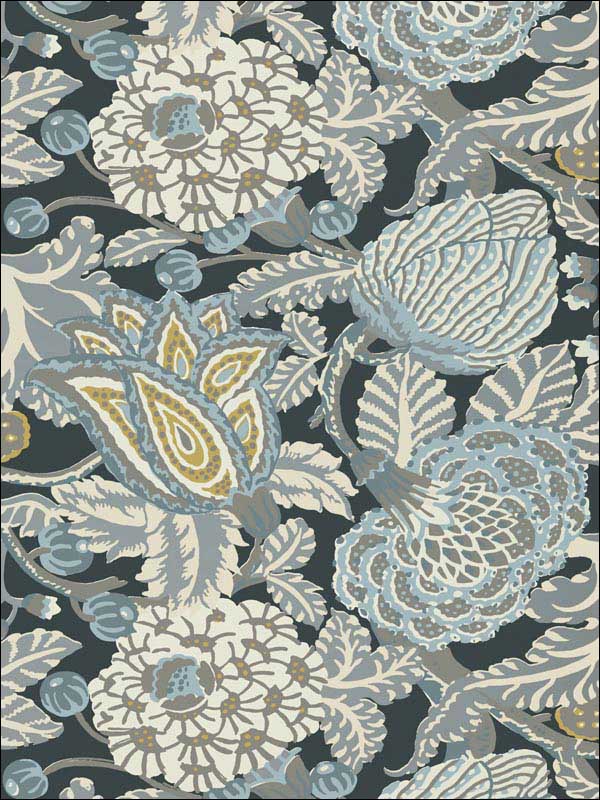 Mitford Grey Wallpaper T2944 by Thibaut Wallpaper for sale at Wallpapers To Go