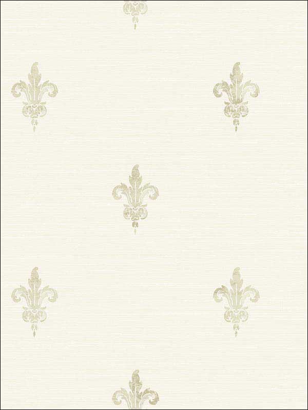 French Lily Cream Send Wallpaper RM80807 by Casa Mia Wallpaper for sale at Wallpapers To Go