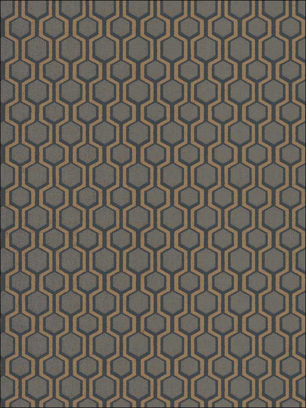 Bee Sweet Grey Wallpaper HC7535 by Ronald Redding Wallpaper for sale at Wallpapers To Go